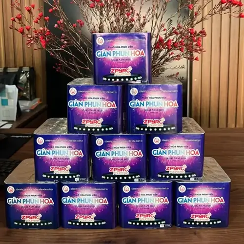 Giàn phun hoa 25 ống phóng