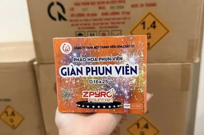 Giàn phun viên nén 25 ống