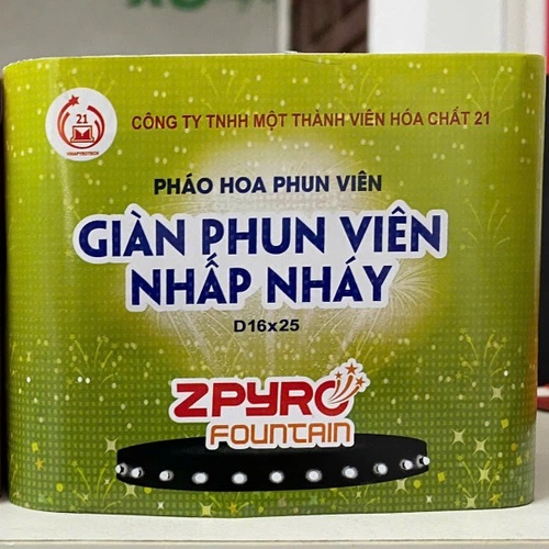Giàn phun viên nhấp nháy 25 vip 2023