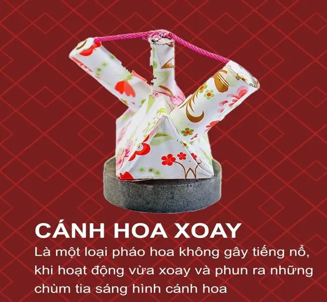 Pháo hoa cánh hoa xoay Z121