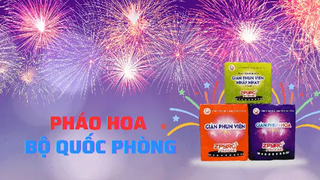 Giá pháo hoa bộ quốc phòng