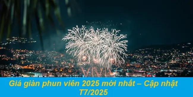 Giá giàn phun viên 2025 mới nhất