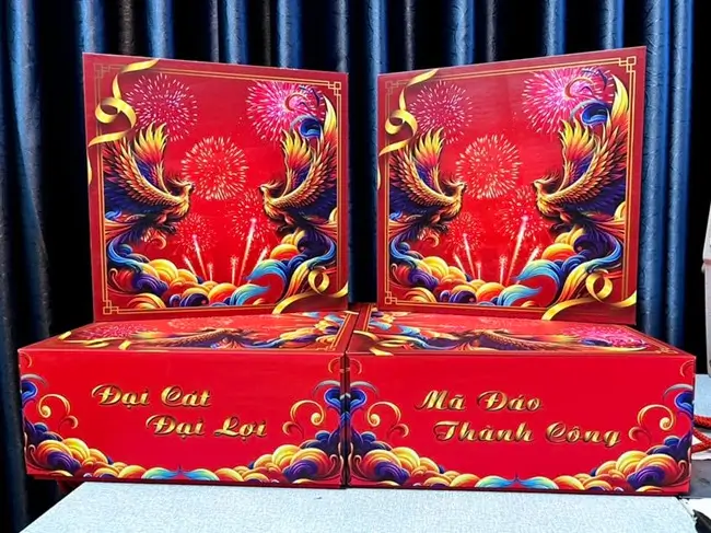 giàn pháo hoa 100 quả bộ quốc phòng