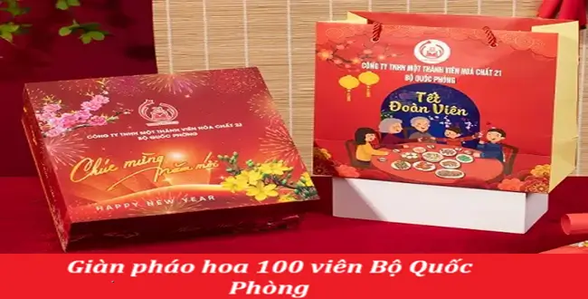 Giàn pháo hoa 100 viên Bộ Quốc Phòng