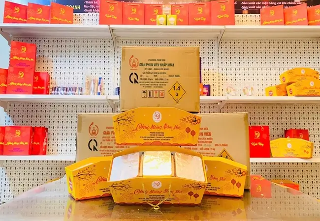 Giàn pháo hoa 75 quả bộ quốc phòng