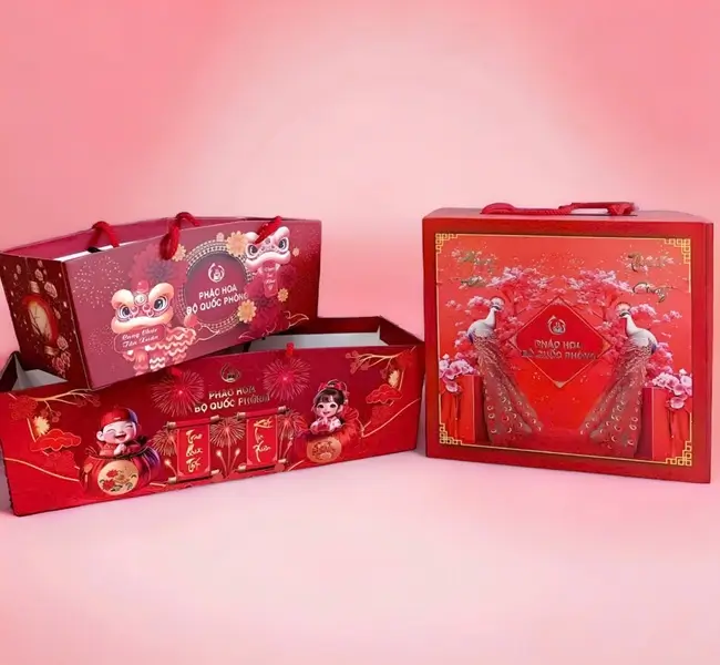 Giàn pháo hoa 75 quả bộ quốc phòng