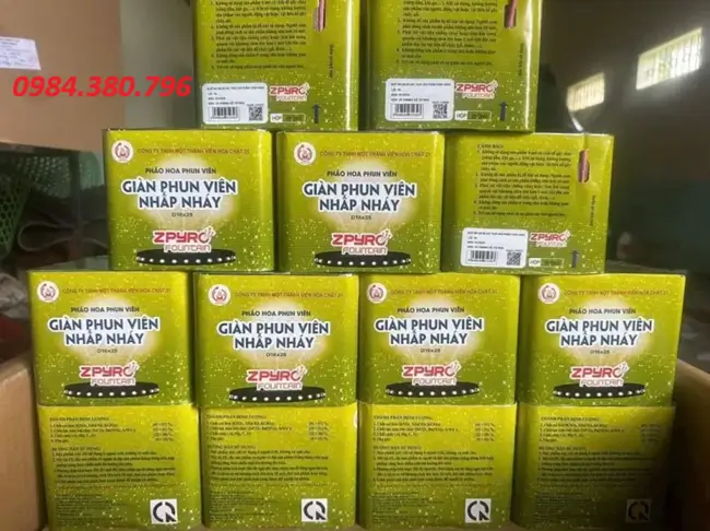 Giàn phun viên nhấp nháy 2025