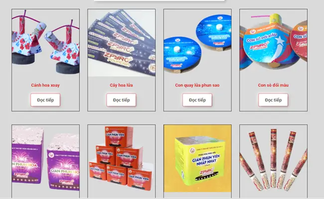Pháo hoa z121 có những loại nào