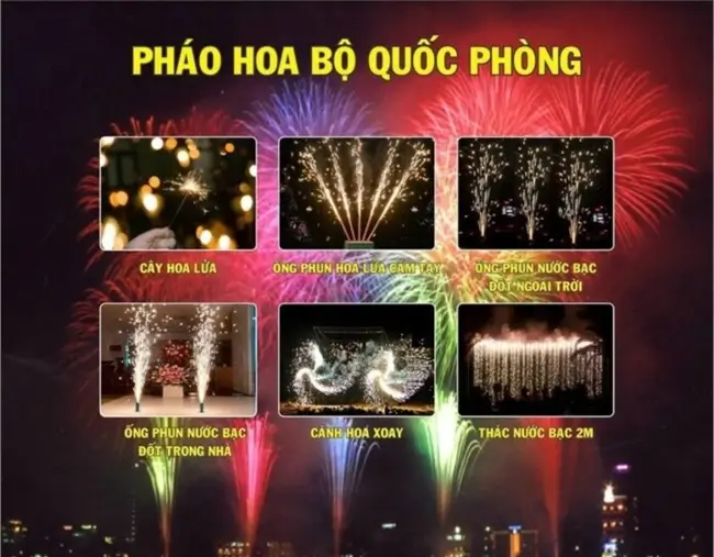 so sánh các loại pháo hoa bộ quốc phòng